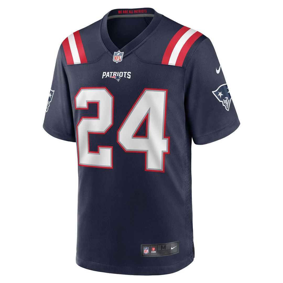 New England Patriots Dell Pettus Nike Navy Game Jersey
