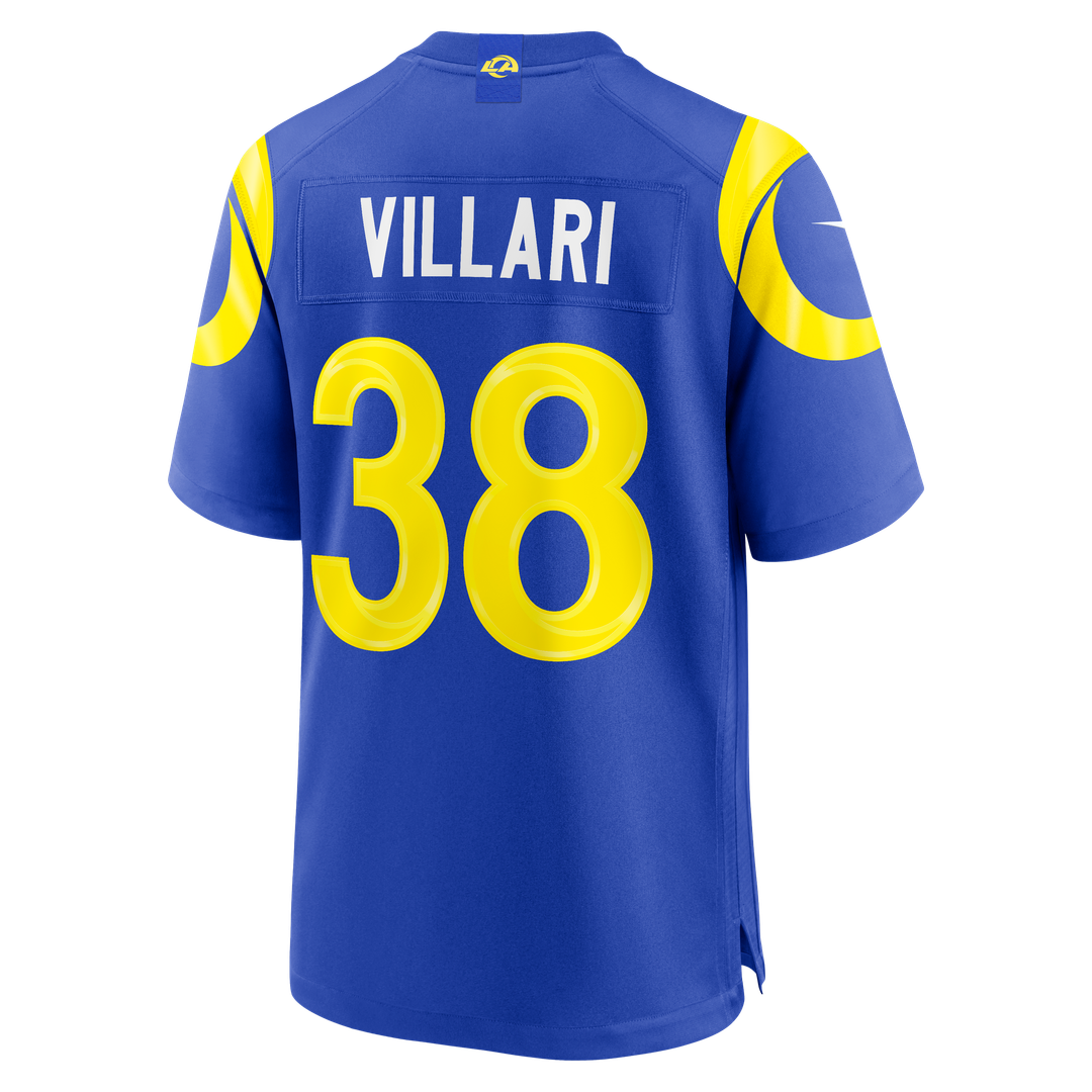 Los Angeles Rams Dan Villari Nike Royal Game Jersey