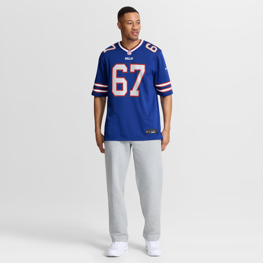 Buffalo Bills Kent Hull Nike Royal Game Retired Player Jersey