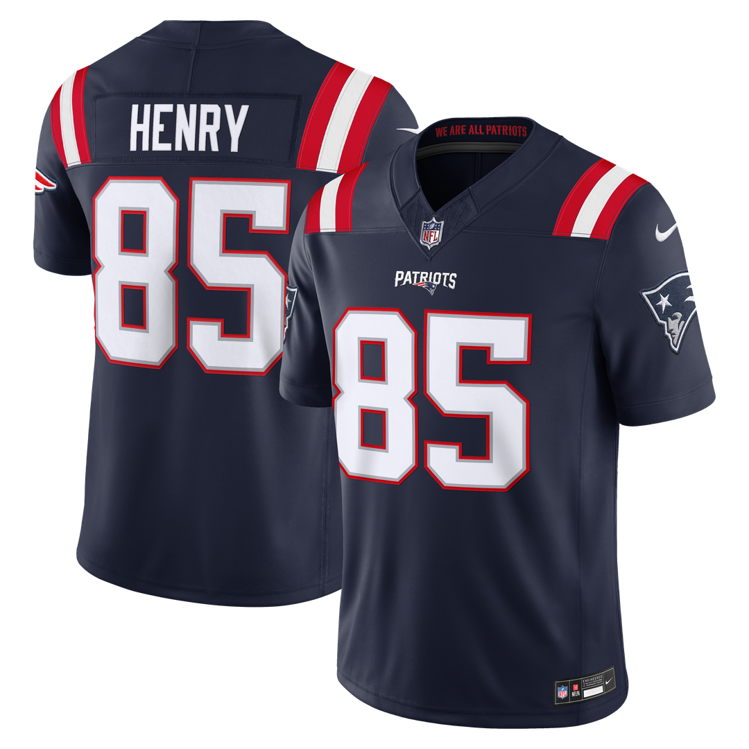 New England Patriots Hunter Henry Nike Navy Team Vapor F.U.S.E. Stitched Limited Jersey