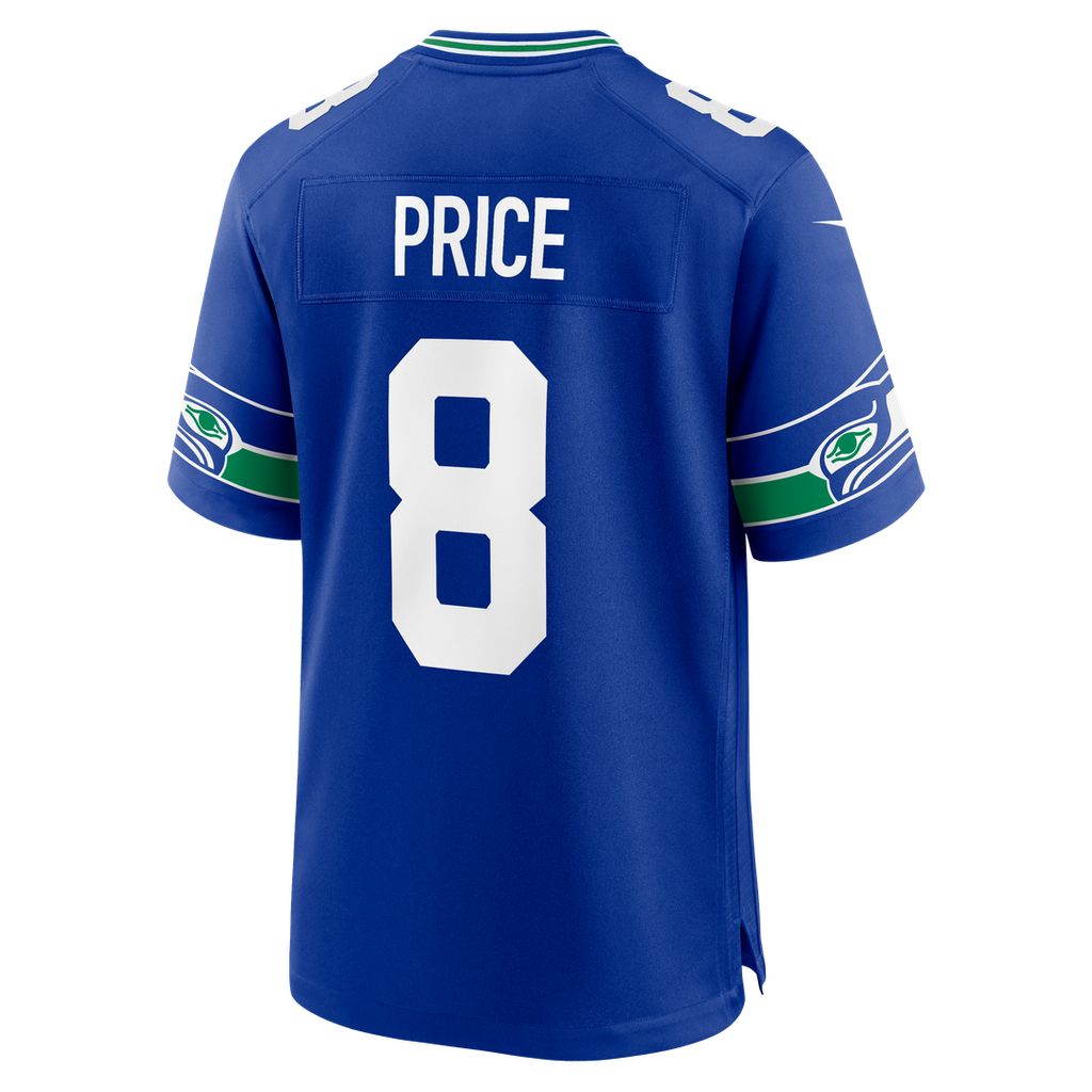 Seattle Seahawks Jadarian Price Nike College Navy Team Game Jersey