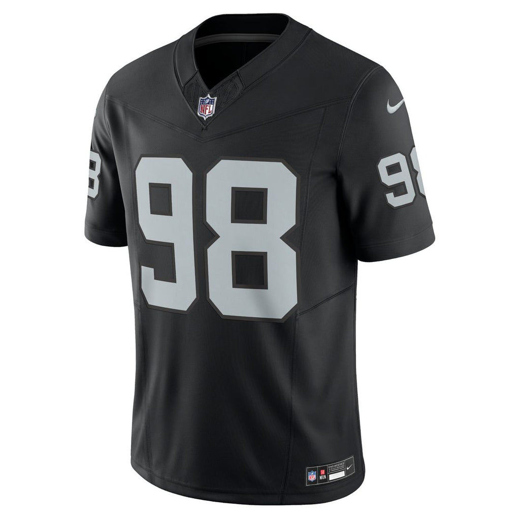 Las Vegas Raiders Maxx Crosby Nike Black Vapor F.U.S.E. Limited Jersey