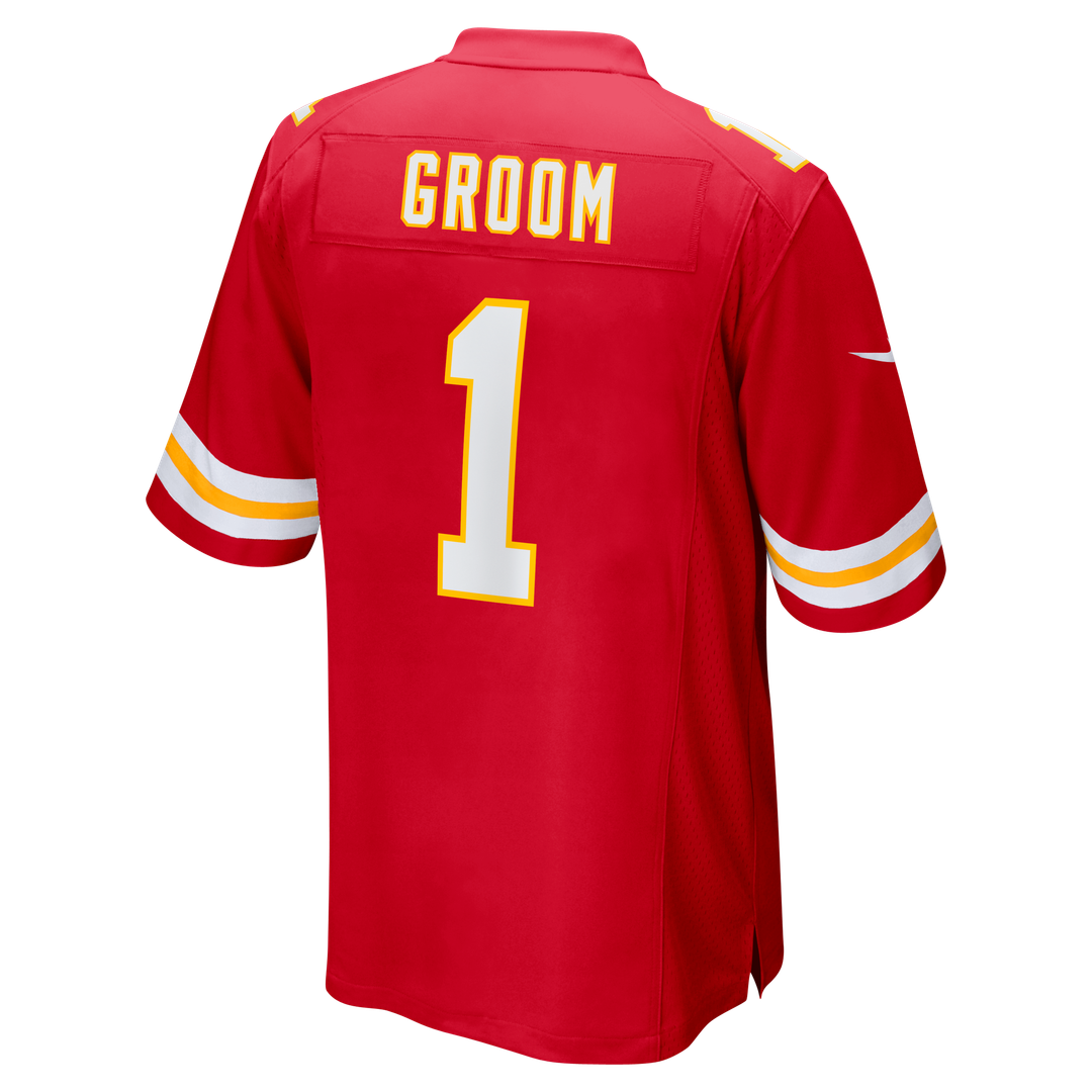 Kansas City Chiefs Number 1 Groom Nike Red Game Jersey