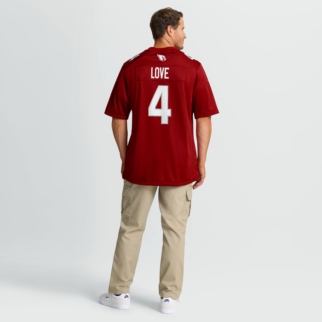 Arizona Cardinals Jeremiyah Love Nike Cardinal Team Game Jersey