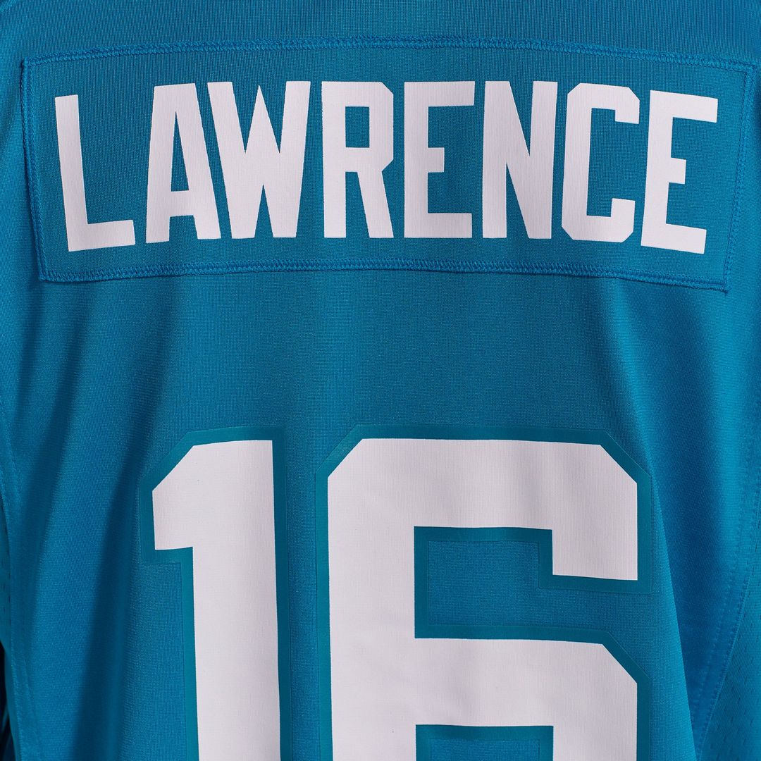 Jacksonville Jaguars Trevor Lawrence Nike Teal Home Game Jersey