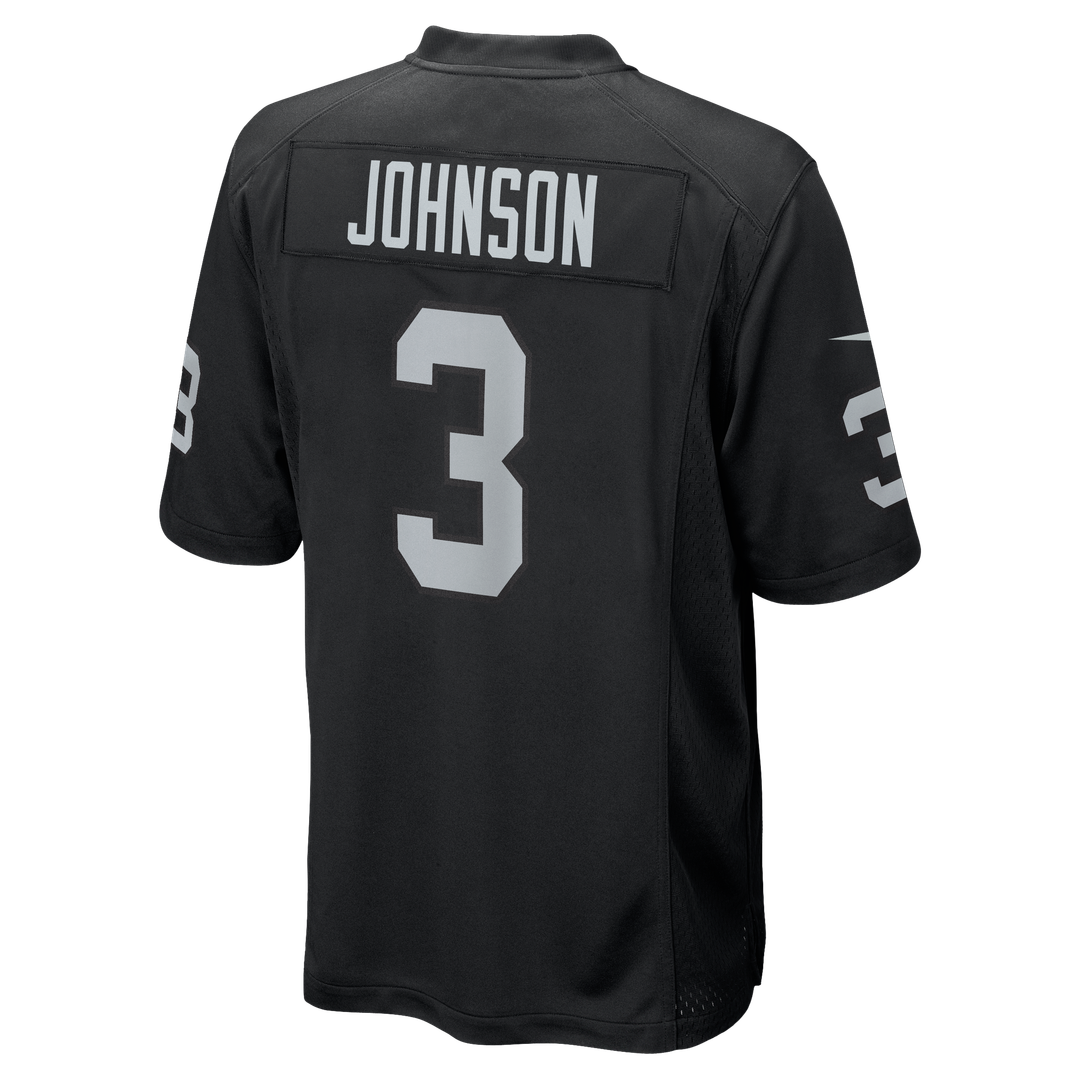 Las Vegas Raiders Taron Johnson Nike Black Team Game Jersey