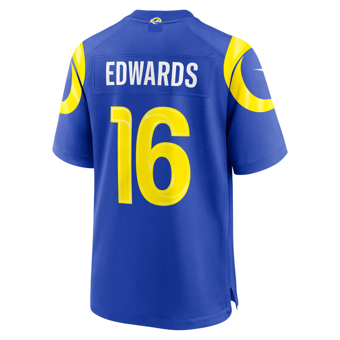 Los Angeles Rams Tru Edwards Nike Royal Team Game Jersey