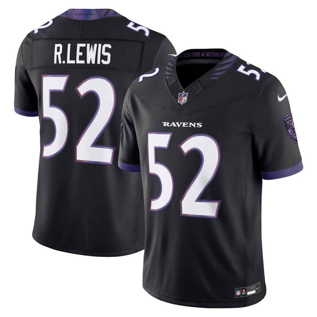 Baltimore Ravens Ray Lewis Nike Black Alternate Vapor F.U.S.E. Stitched Retired Player Limited Jersey