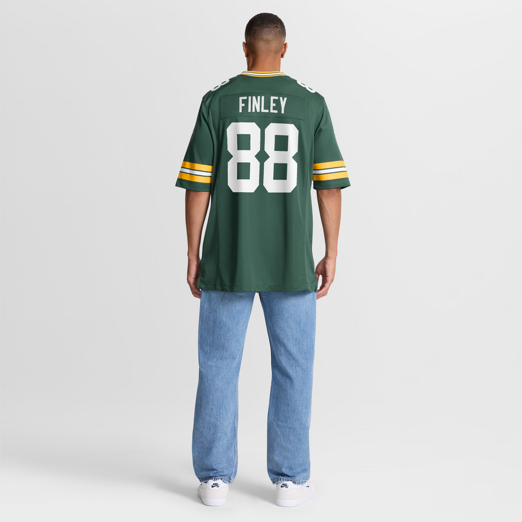 Green Bay Packers Jermichael Finley Nike Green Game Retired Player Jersey