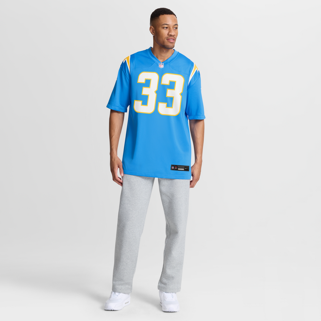 Los Angeles Chargers Deane Leonard Nike Powder Blue Game Player Jersey