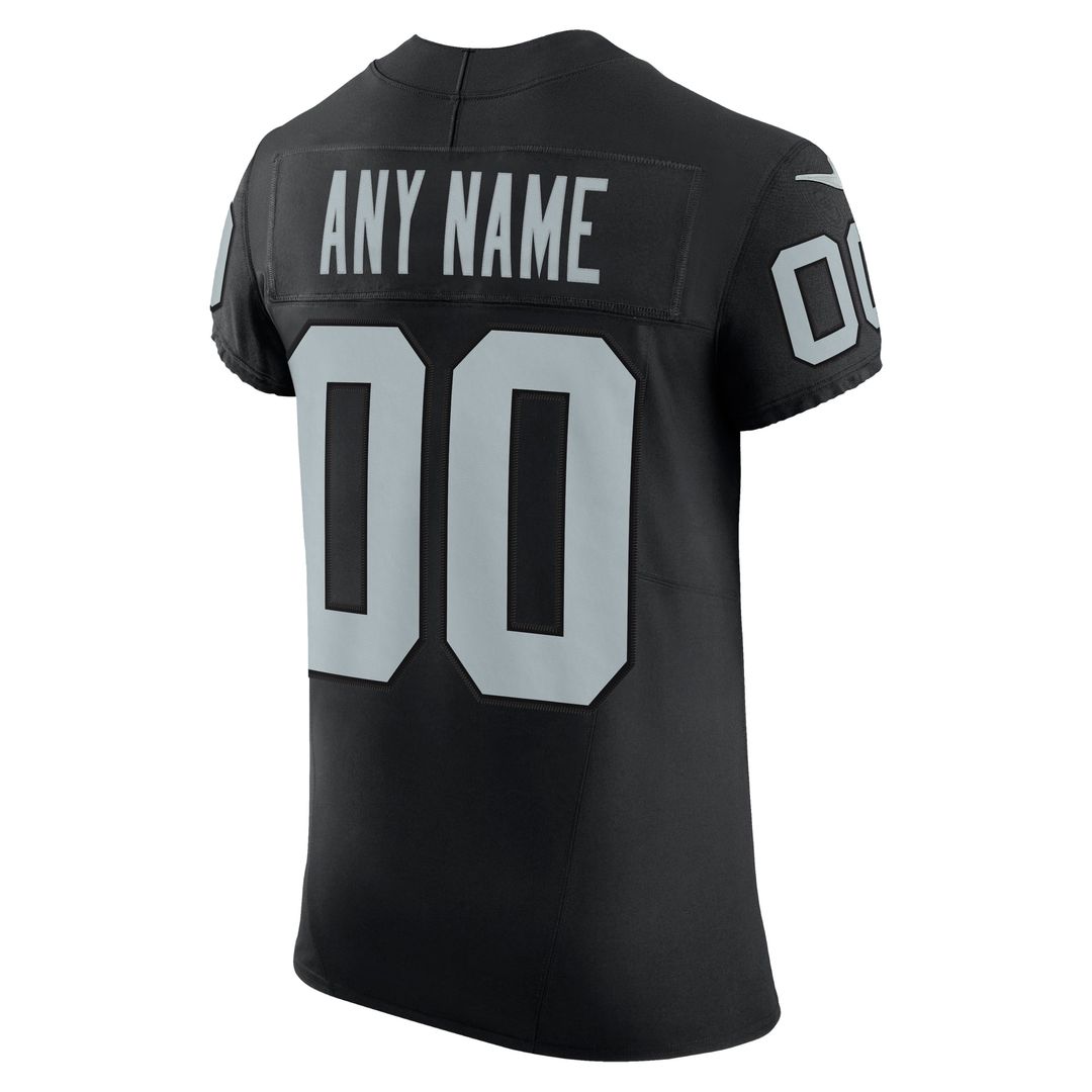 Las Vegas Raiders Nike Black Vapor F.U.S.E. Elite Custom Jersey