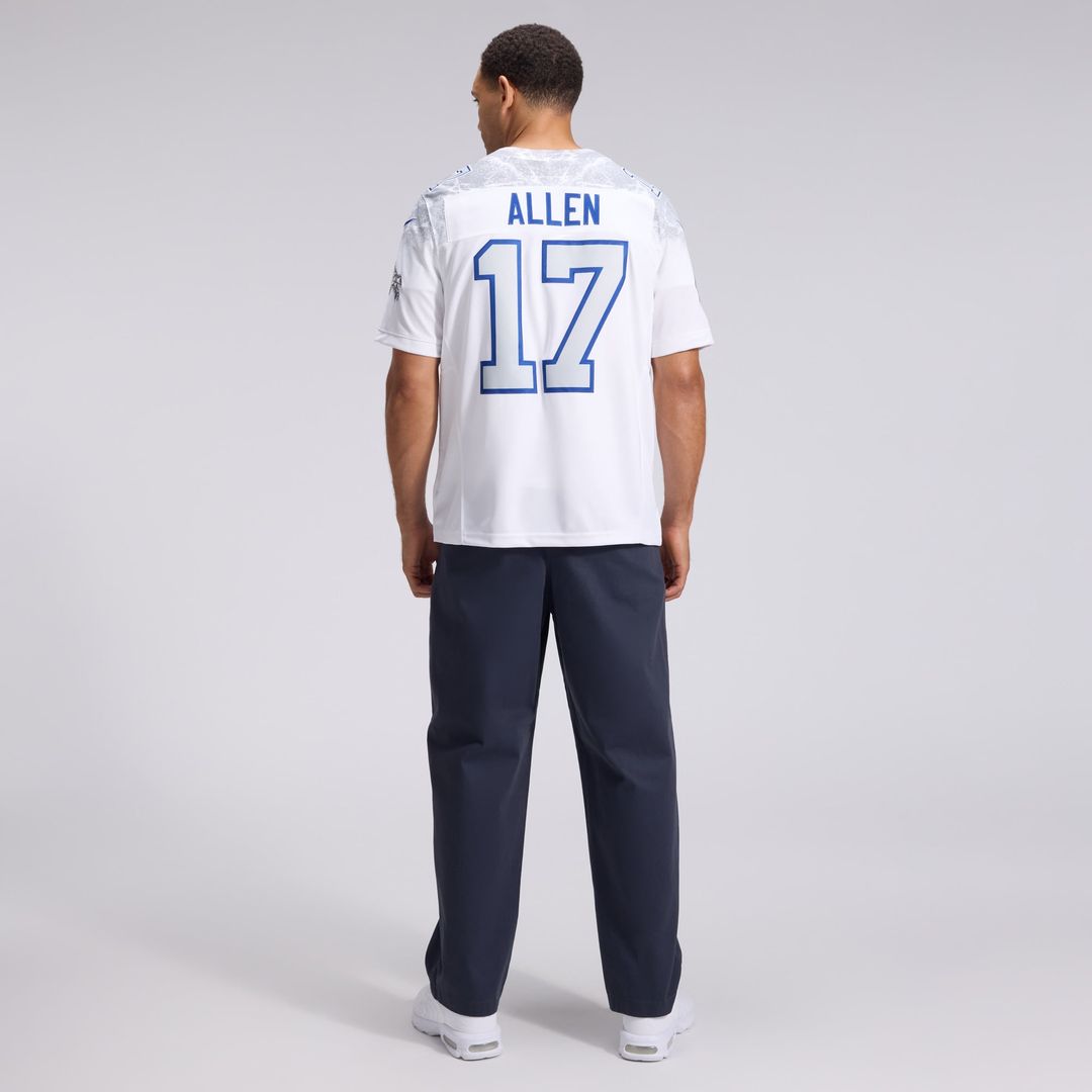 Buffalo Bills Josh Allen Nike White Rivalries Collection Stitched Limited Jersey
