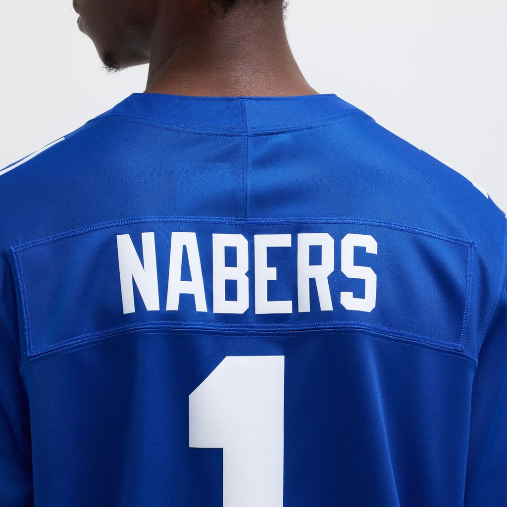 New York Giants Malik Nabers Nike Royal Vapor F.U.S.E. Limited Jersey