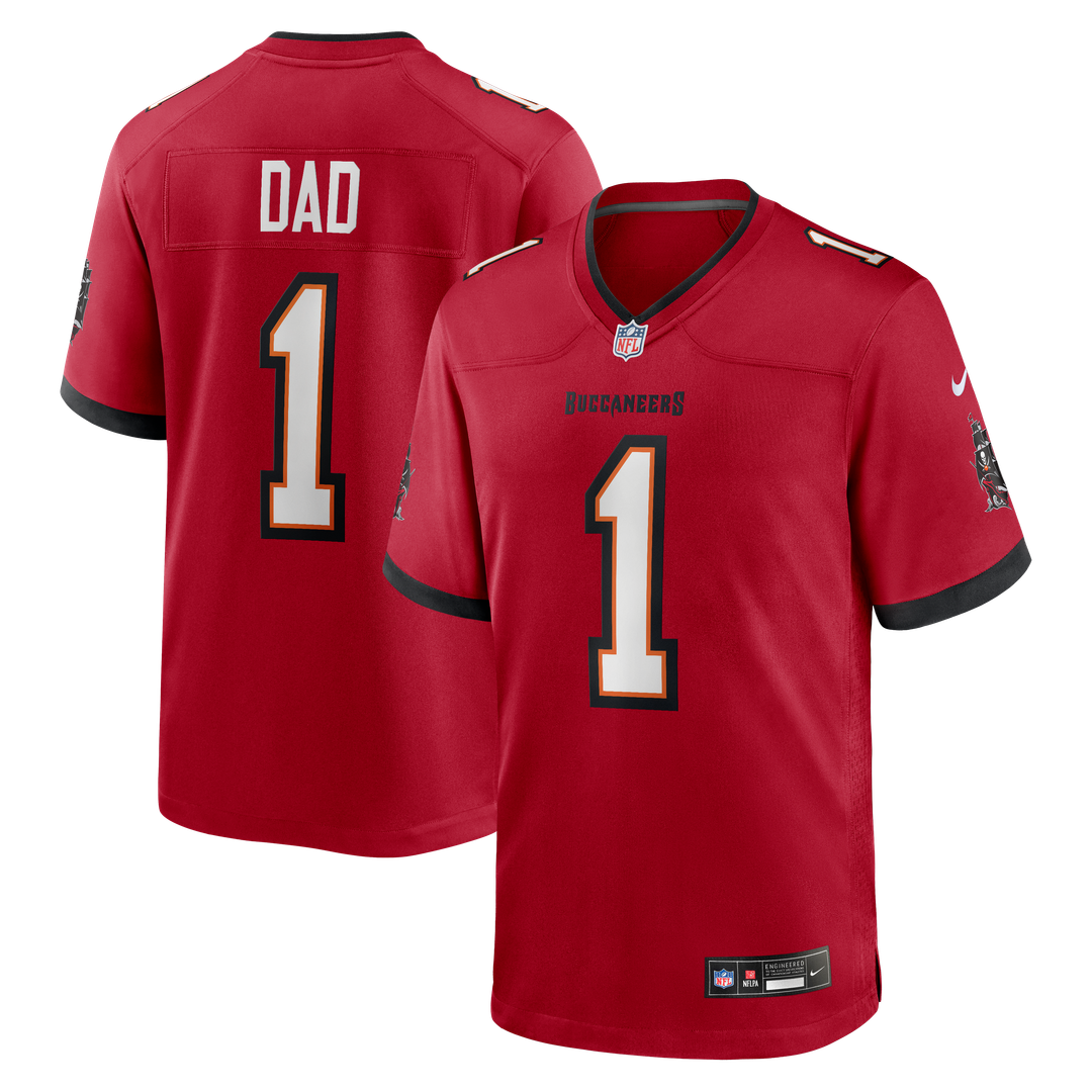 Tampa Bay Buccaneers Number 1 Dad Nike Red Game Jersey