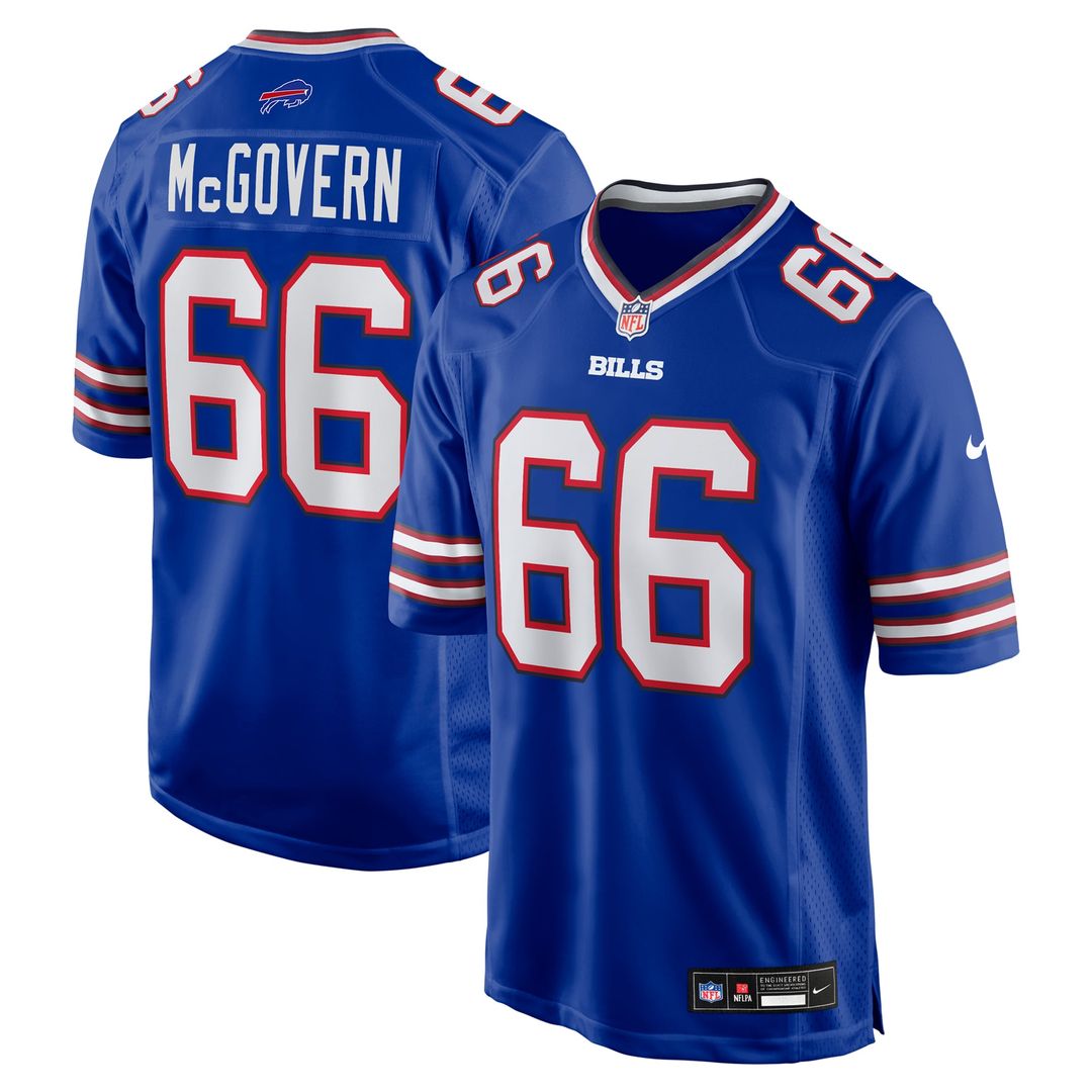 Buffalo Bills Connor McGovern Nike Royal Game Player Jersey