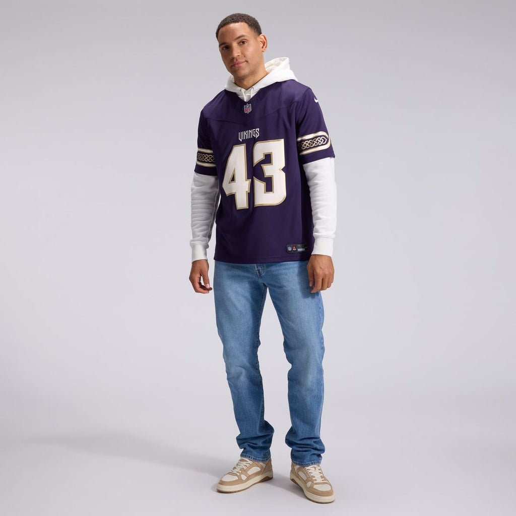 Minnesota Vikings Andrew Van Ginkel Nike Purple 2026 Rivalries Collection Stitched Limited Jersey