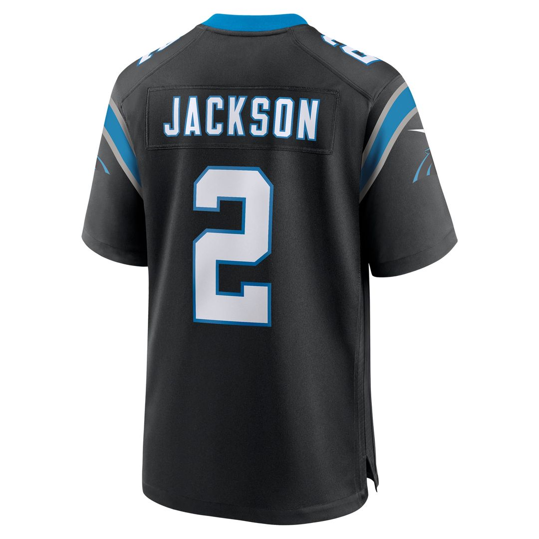 Carolina Panthers Mike Jackson Nike Black Game Jersey