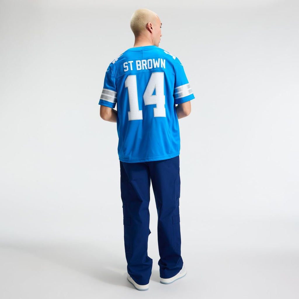 Detroit Lions Amon-Ra St. Brown Nike White Vapor F.U.S.E. Stitched Limited Jersey