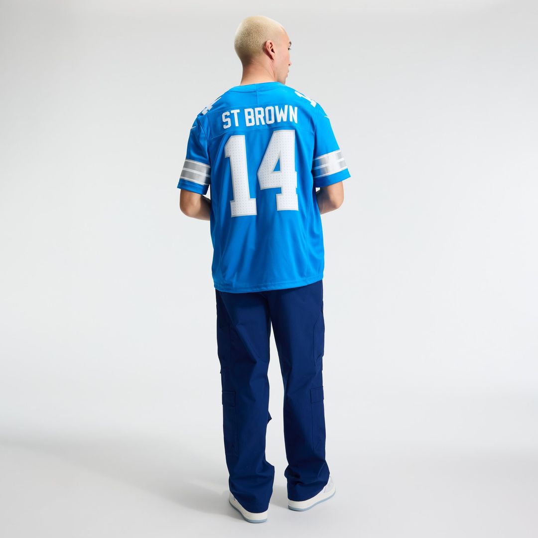 Detroit Lions Amon-Ra St. Brown Nike White Vapor F.U.S.E. Stitched Limited Jersey