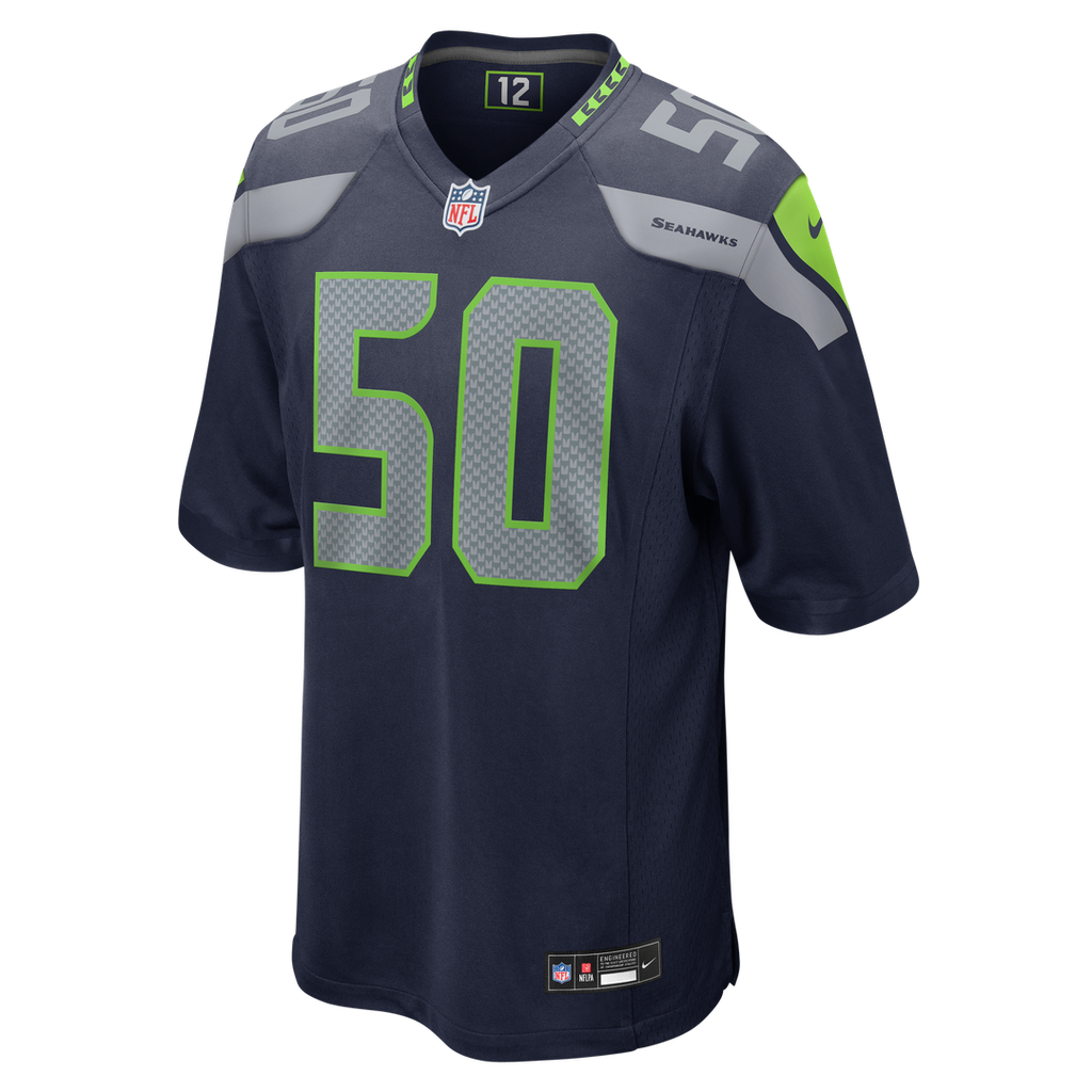 Seattle Seahawks Jared Ivey Nike College Navy Team Game Jersey