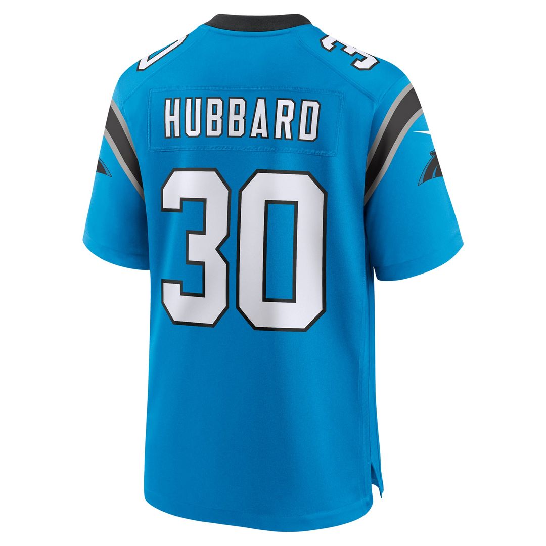 Carolina Panthers Chuba Hubbard Nike Black Team Game Jersey