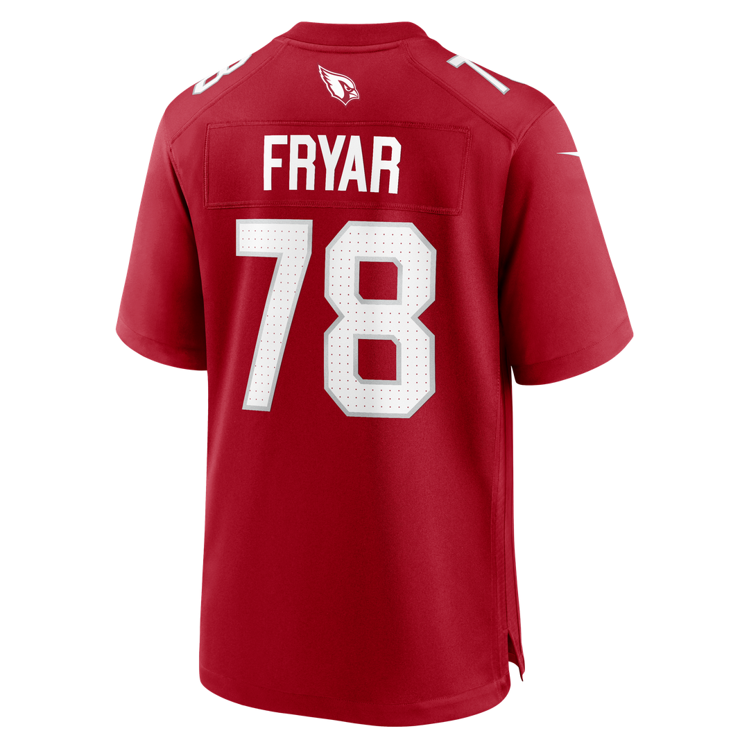 Arizona Cardinals Josh Fryar Nike Cardinal Team Game Jersey