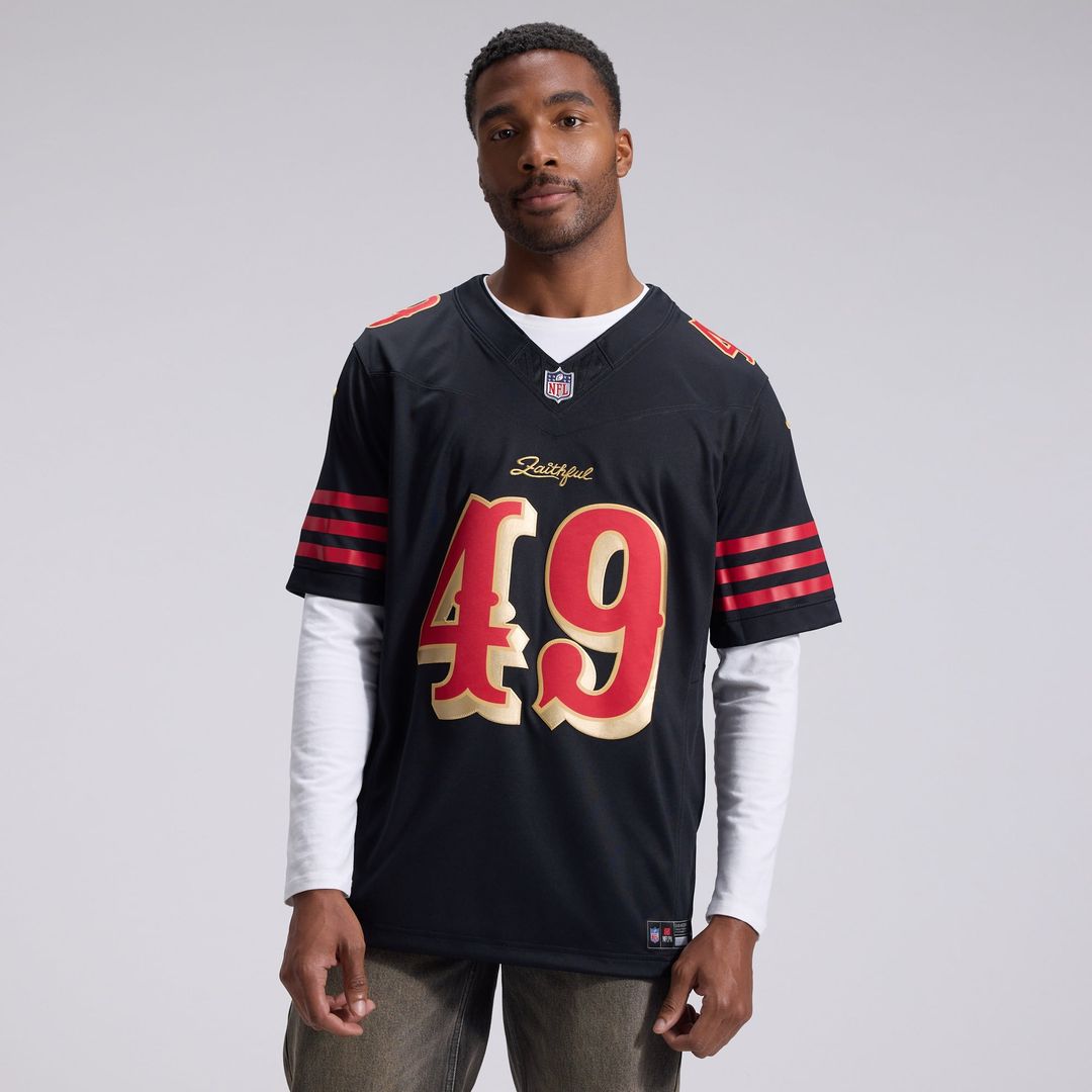 San Francisco 49ers The Faithful Nike Black Rivalries Collection Stitched Limited Jersey