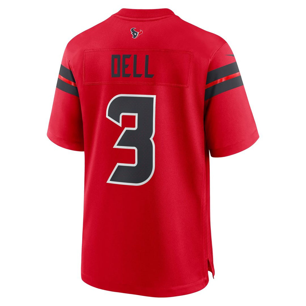 Houston Texans Tank Dell Nike Red Alternate Game Jersey