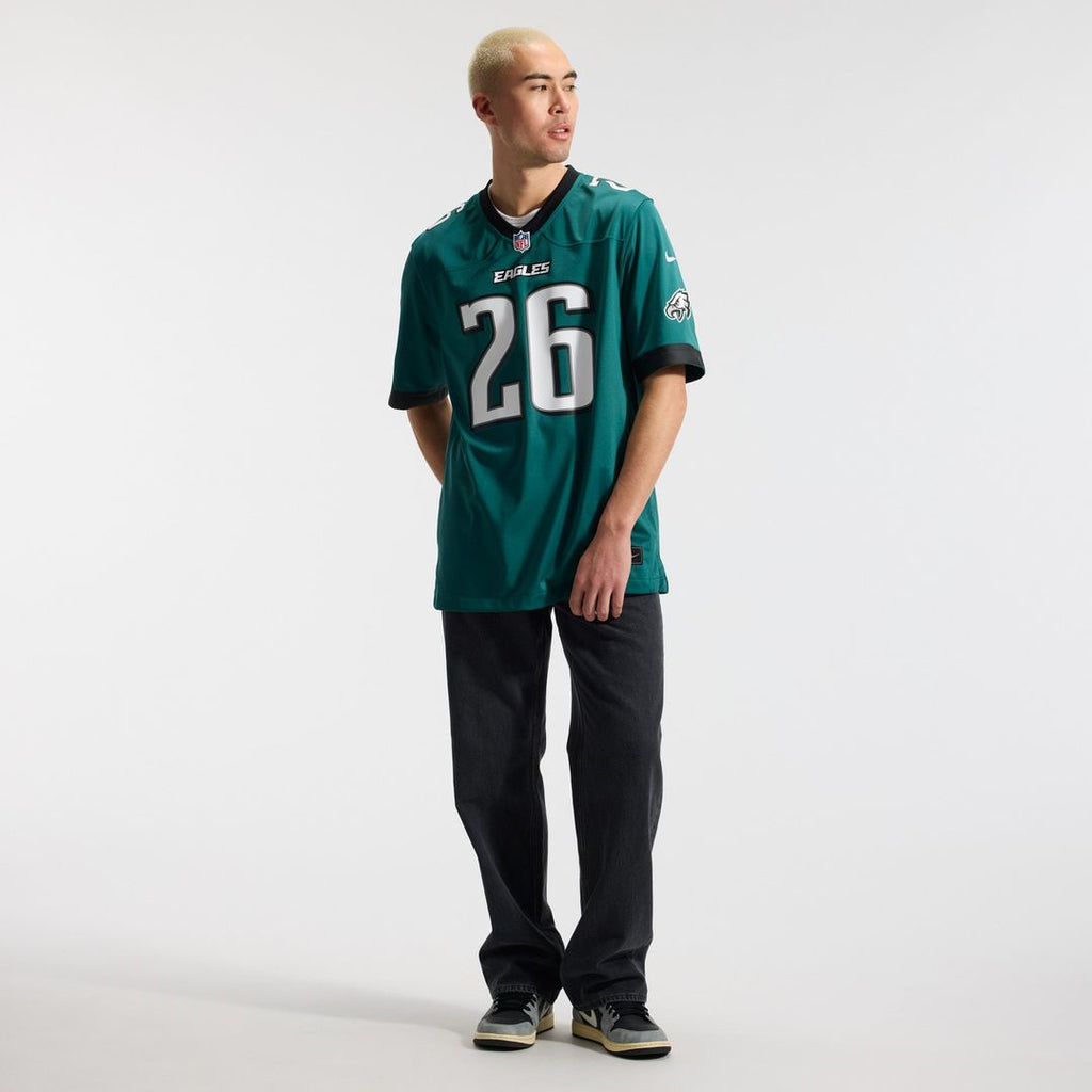 Philadelphia Eagles Saquon Barkley Nike Black Alternate Game Jersey