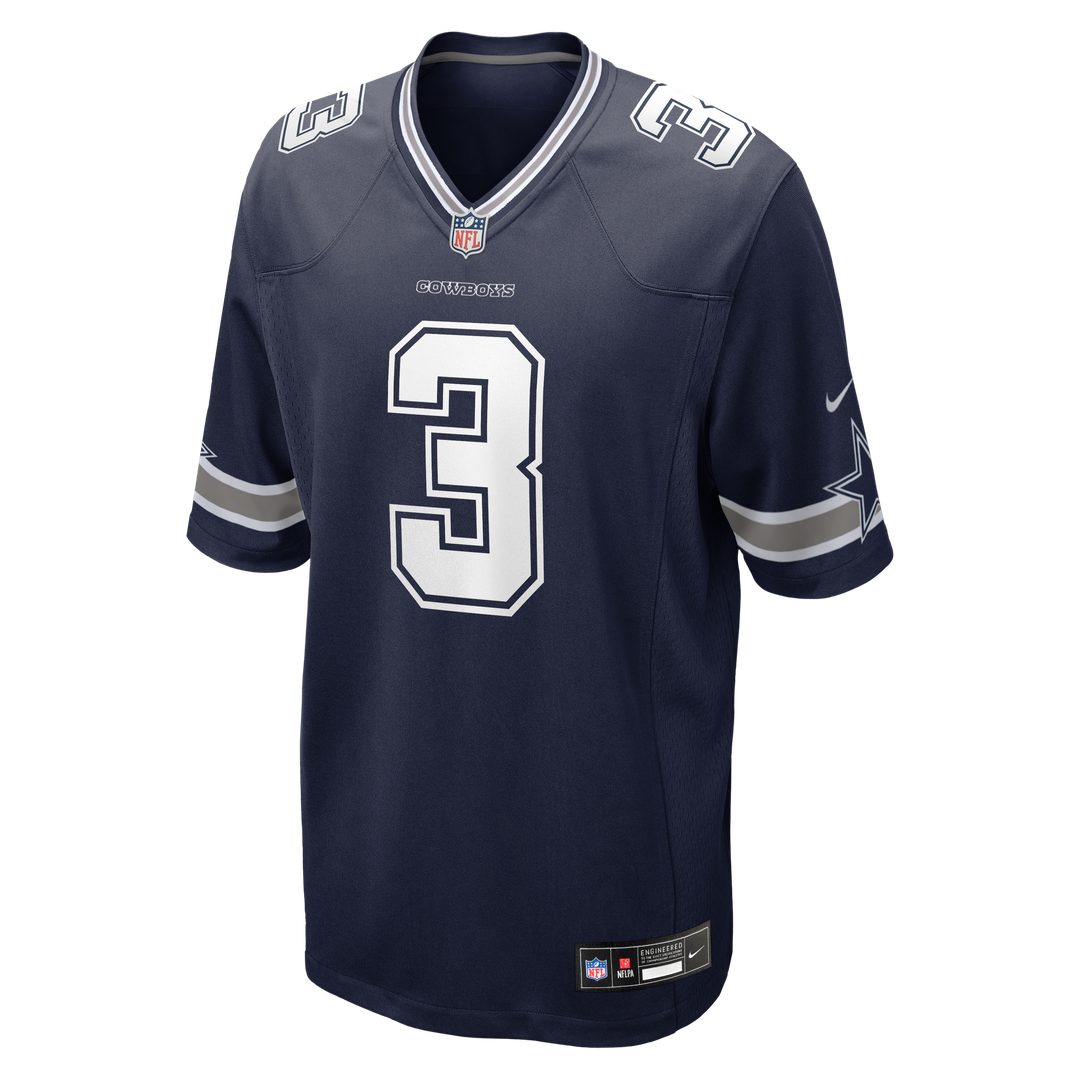 Dallas Cowboys George Pickens Nike Navy Game Jersey