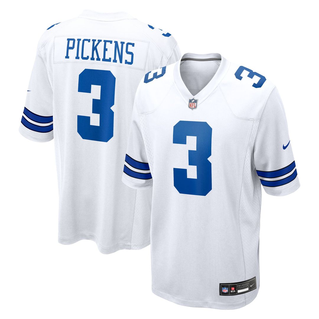 Dallas Cowboys George Pickens Nike White Game Jersey
