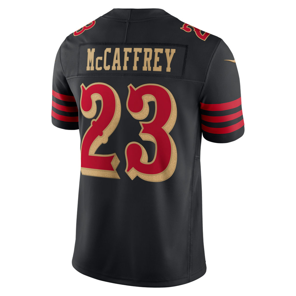 San Francisco 49ers Christian McCaffrey Nike Black Rivalries Collection Stitched Limited Jersey