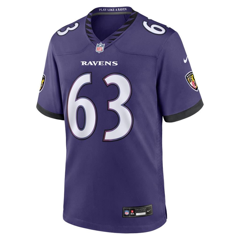 Baltimore Ravens Danny Pinter Nike Purple Team Game Jersey