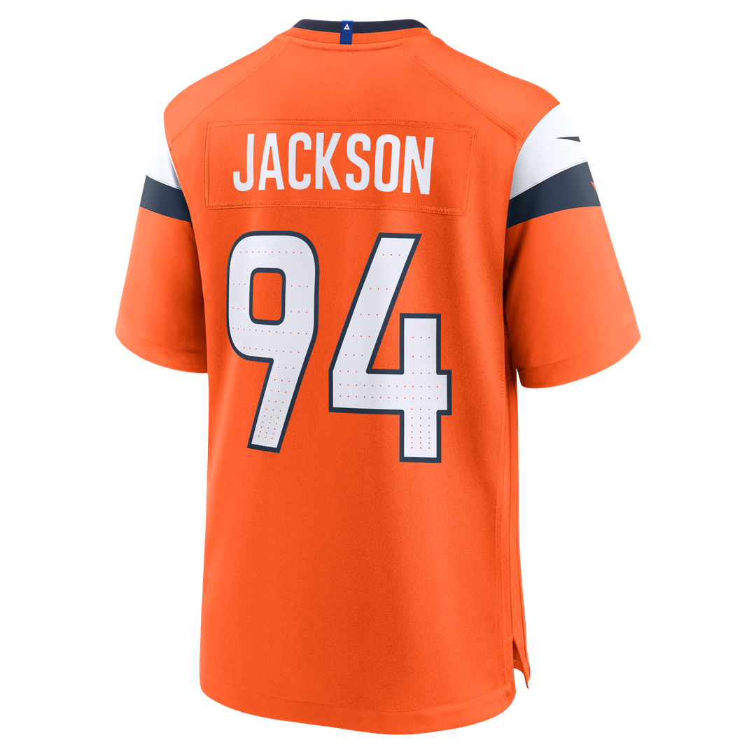 Denver Broncos Jordan Jackson Nike Orange Team Game Jersey
