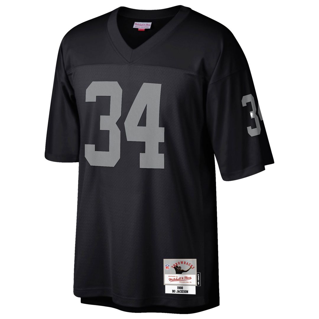 Las Vegas Raiders Bo Jackson Mitchell & Ness Black Legacy Replica Jersey