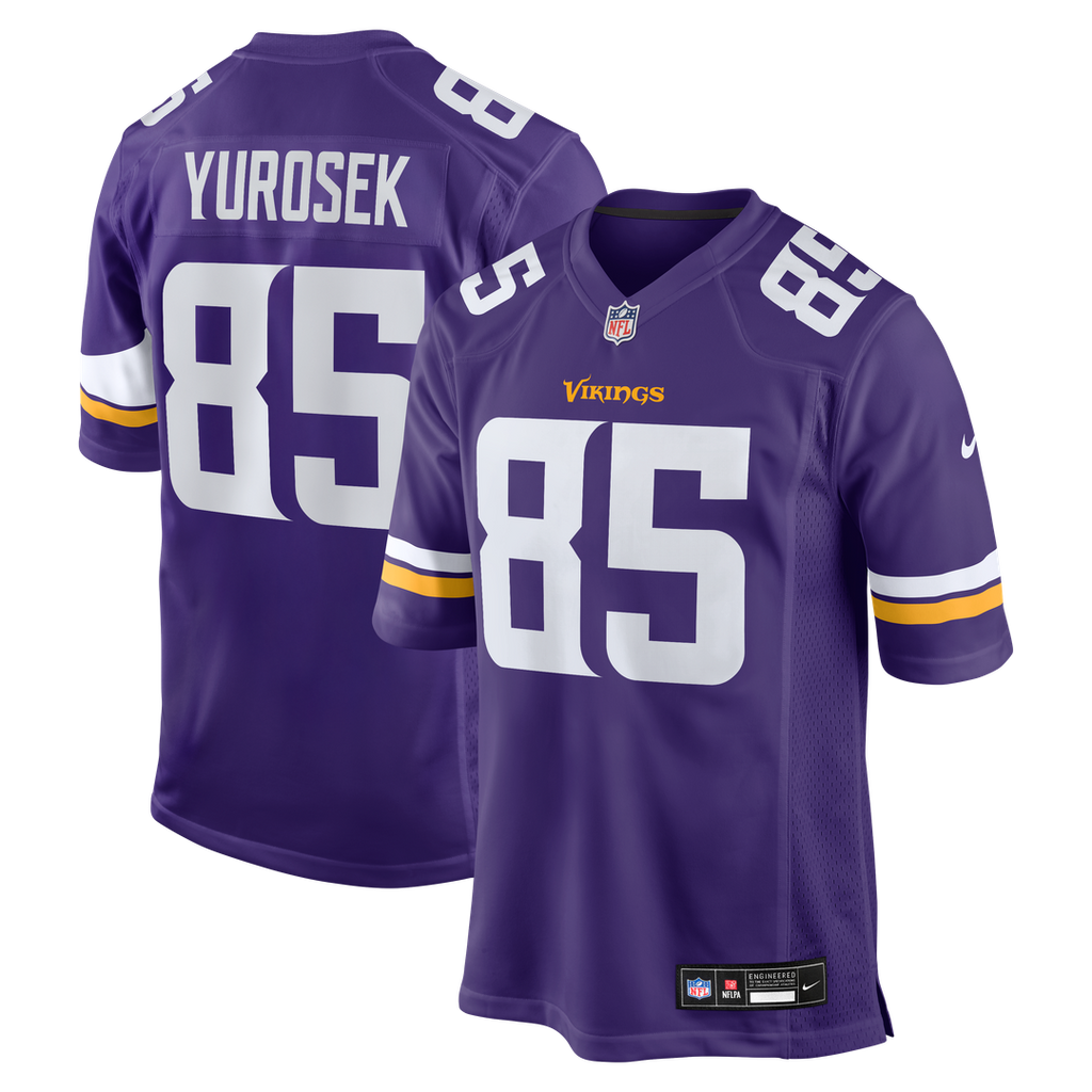 Minnesota Vikings Ben Yurosek Nike Purple Team Game Jersey
