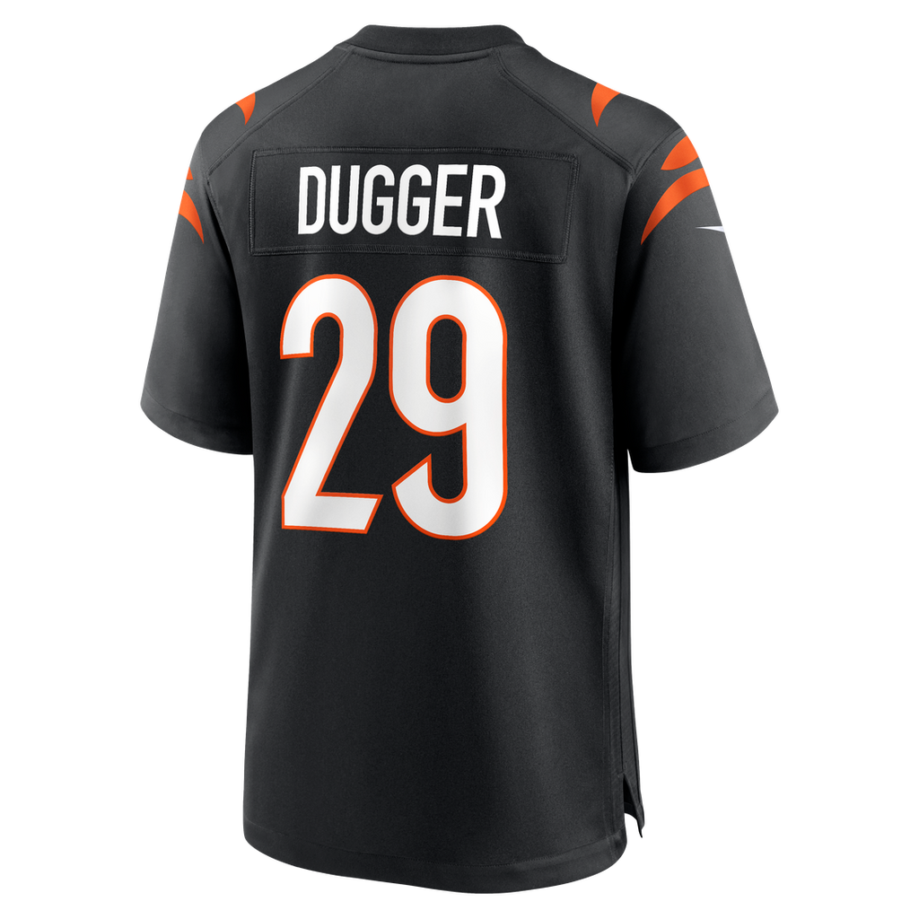 Cincinnati Bengals Kyle Dugger Nike Black Team Game Jersey