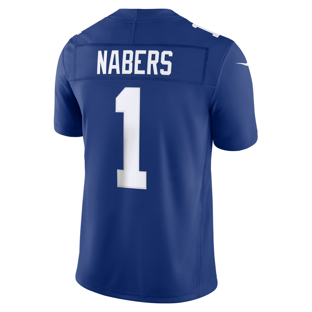 New York Giants Malik Nabers Nike Royal Team Vapor F.U.S.E. Stitched Limited Jersey