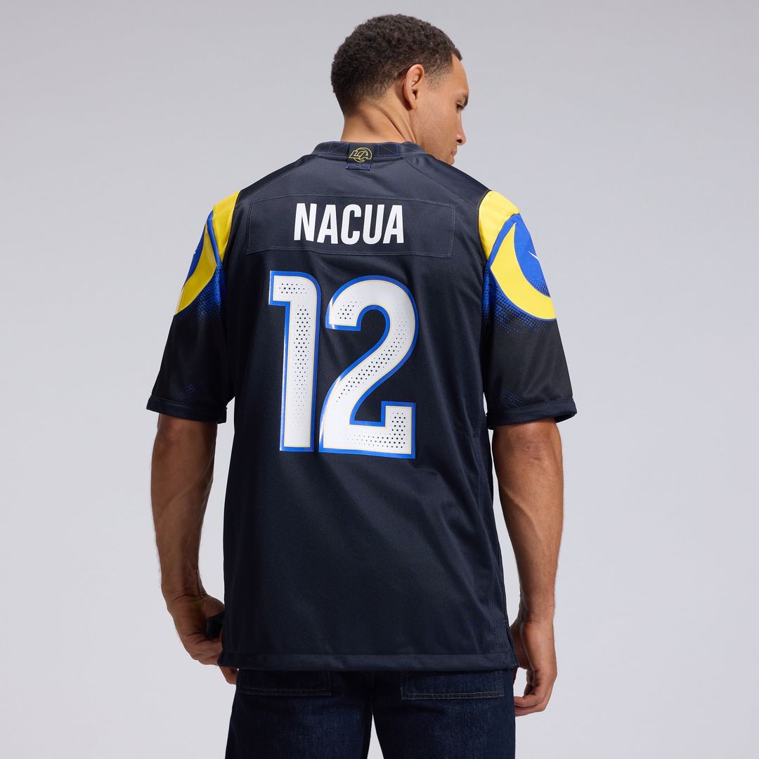 Los Angeles Rams Puka Nacua Nike Dark Blue Rivalries Collection Game Jersey