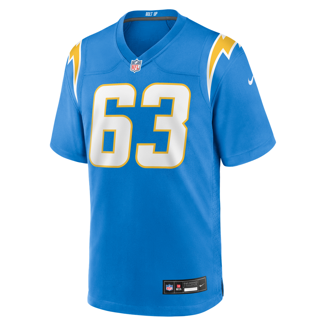Los Angeles Chargers Tyler Biadasz Nike Powder Blue Team Game Jersey