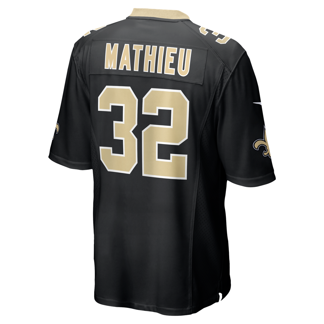 New Orleans Saints Tyrann Mathieu Nike Black Game Jersey