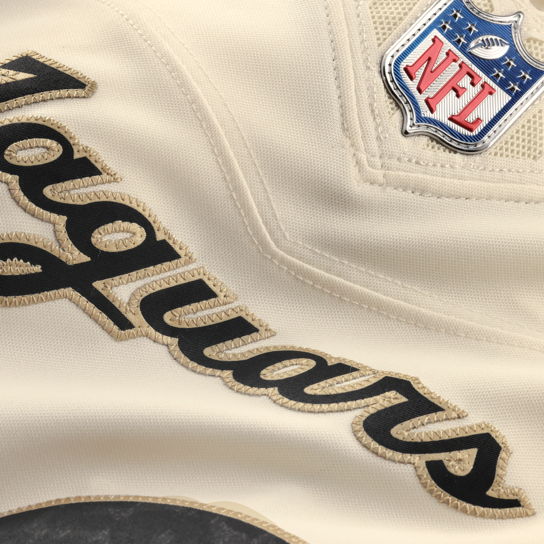 Jacksonville Jaguars Travis Hunter Nike Natural 2026 Rivalries Collection Stitched Limited Jersey