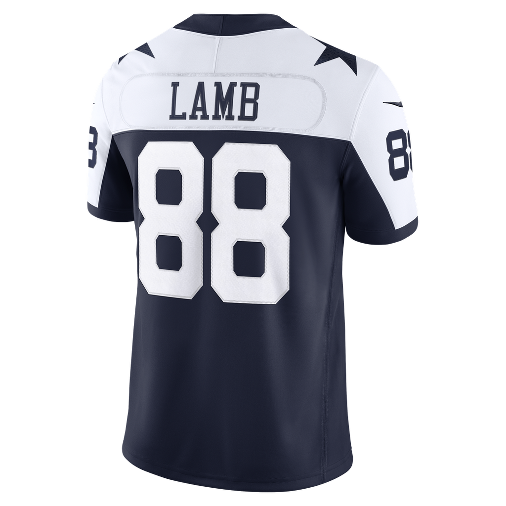 Dallas Cowboys CeeDee Lamb Nike Navy Alternate Vapor F.U.S.E. Stitched Limited Jersey