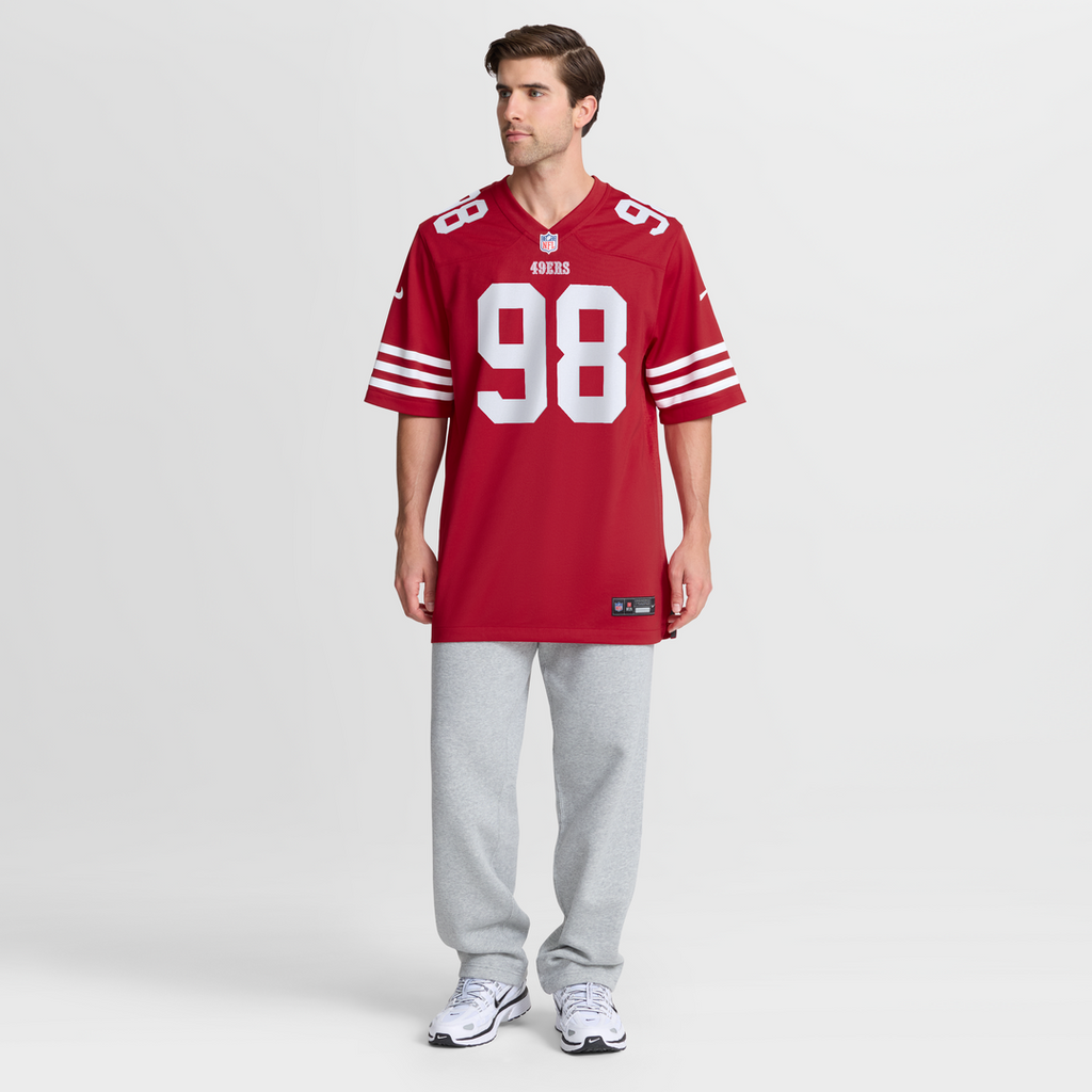 San Francisco 49ers Mykel Williams Nike Scarlet Game Player Jersey
