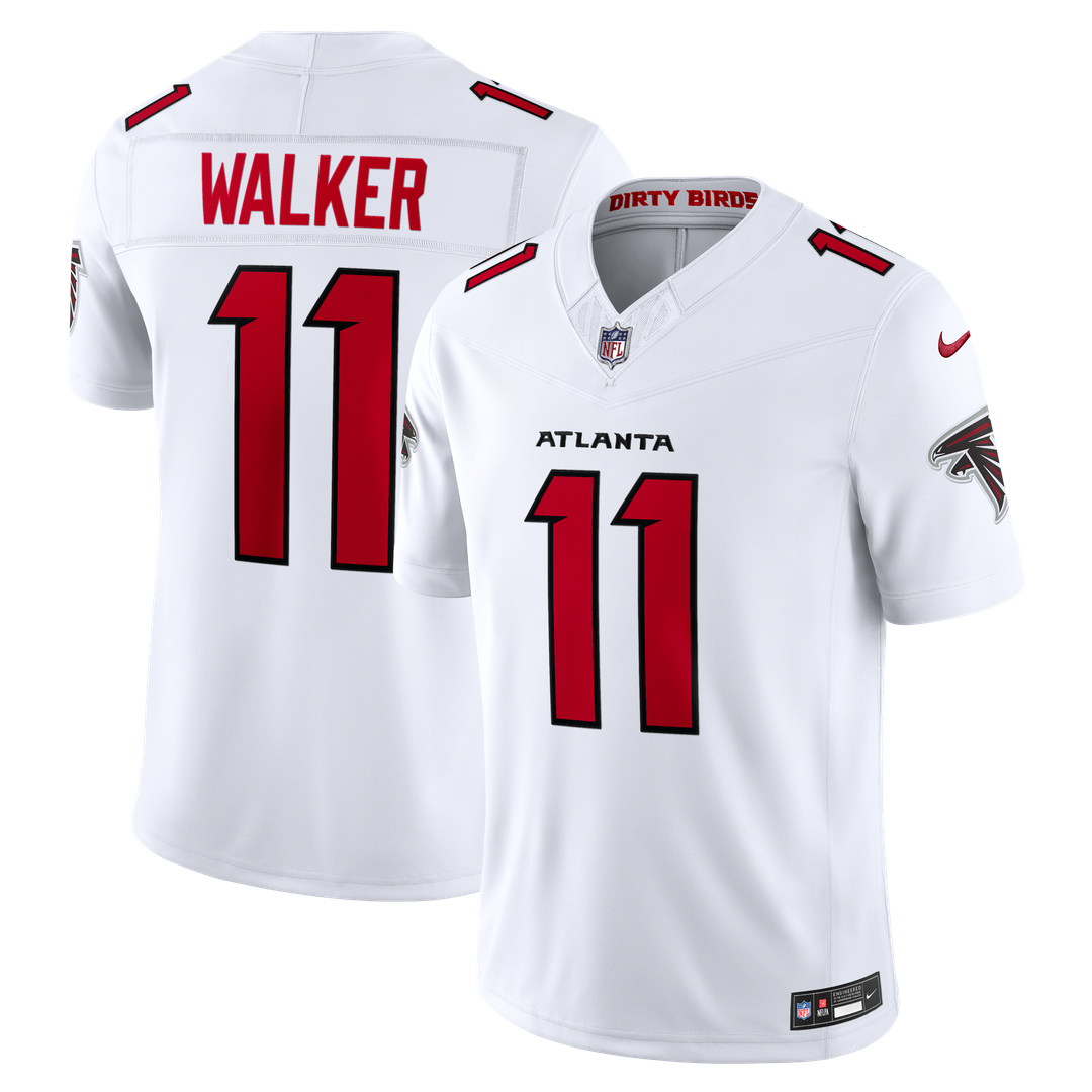 Atlanta Falcons Jalon Walker Nike White Vapor F.U.S.E. Stitched Limited Jersey
