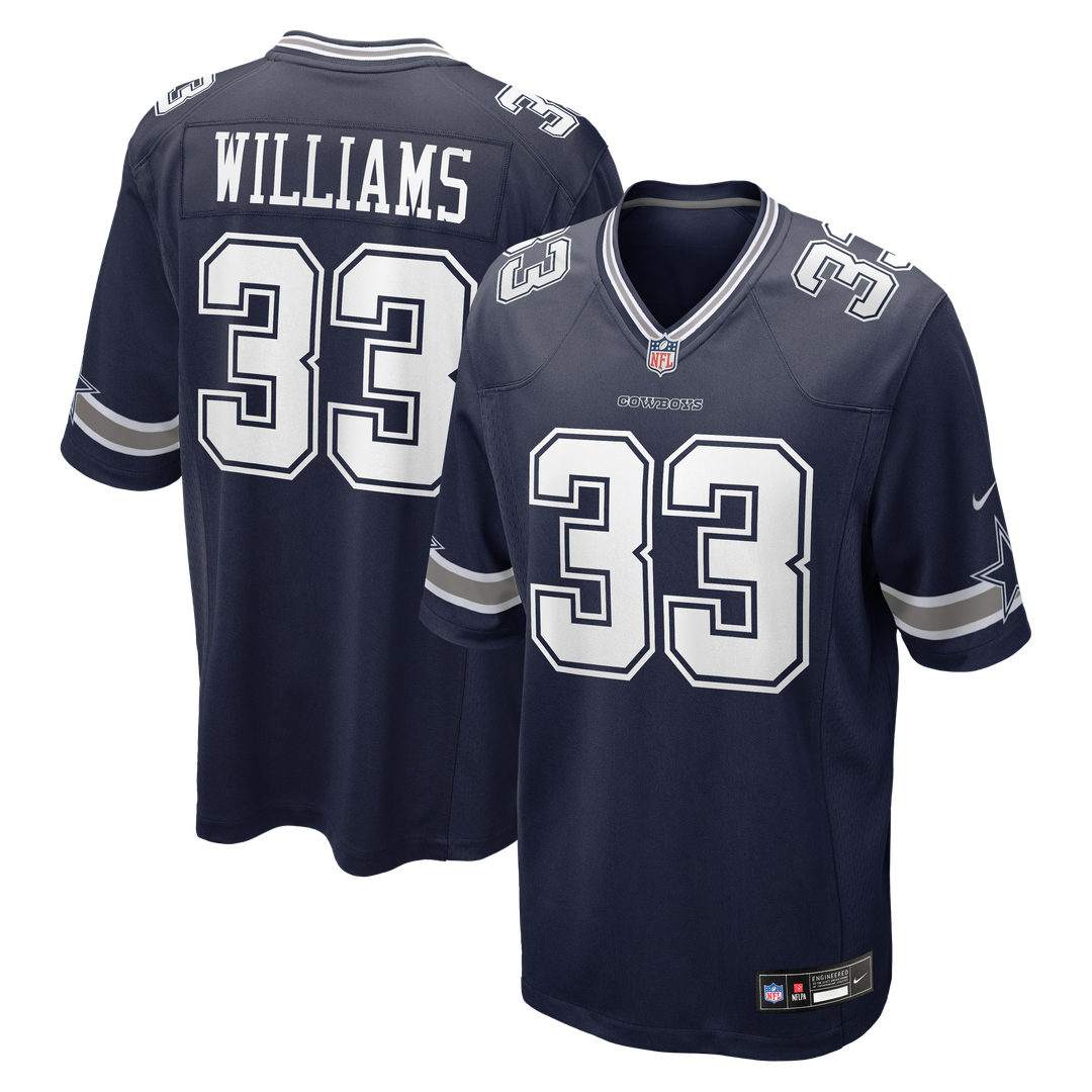 Dallas Cowboys Javonte Williams Nike Navy Team Game Jersey