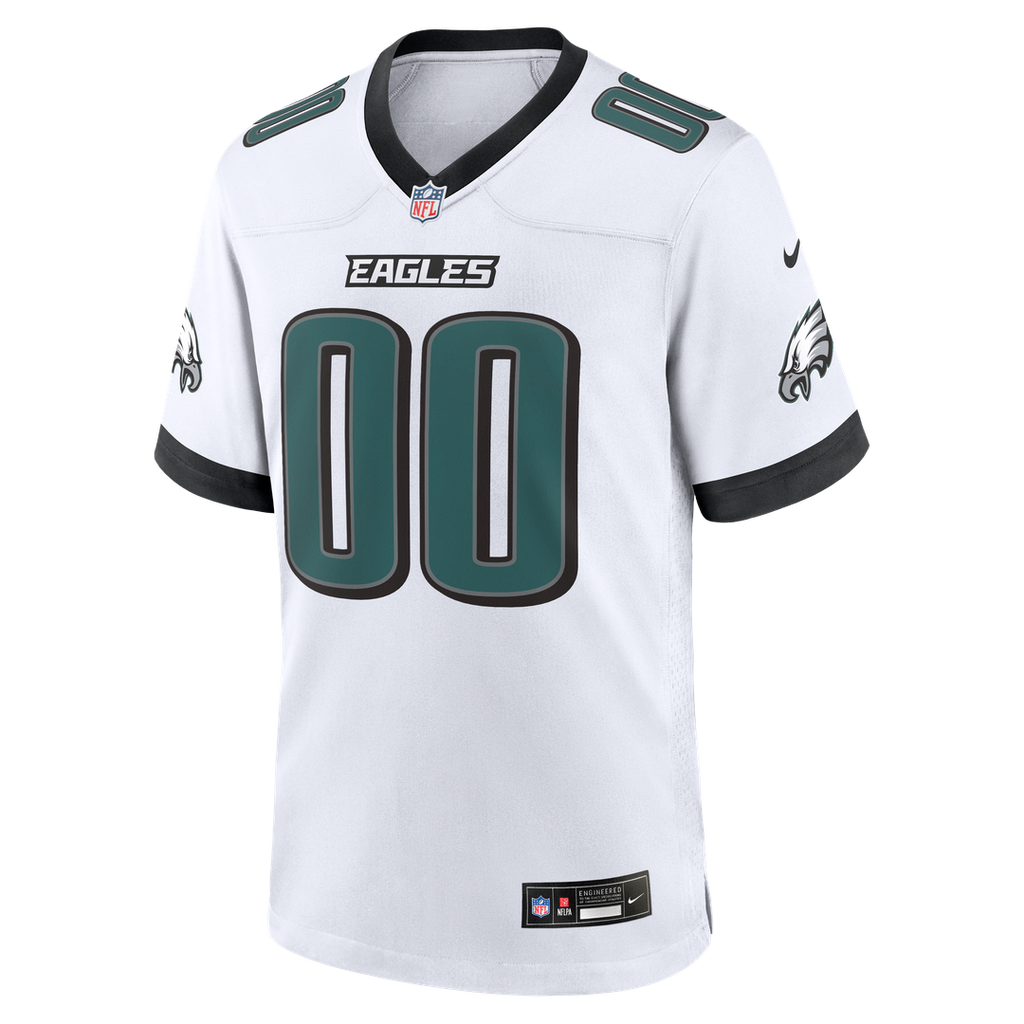 Philadelphia Eagles Nike Black Alternate Custom Game Jersey