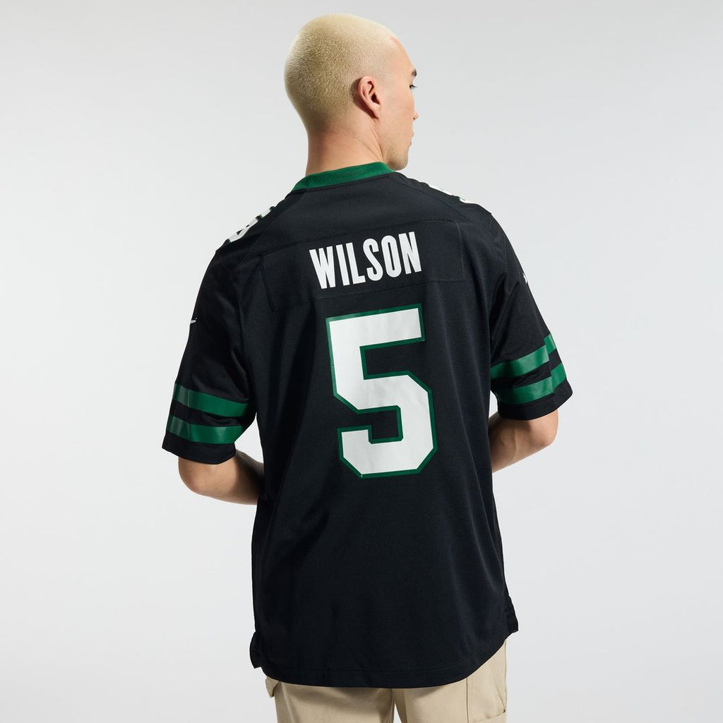 New York Jets Garrett Wilson Nike Legacy Green Game Jersey