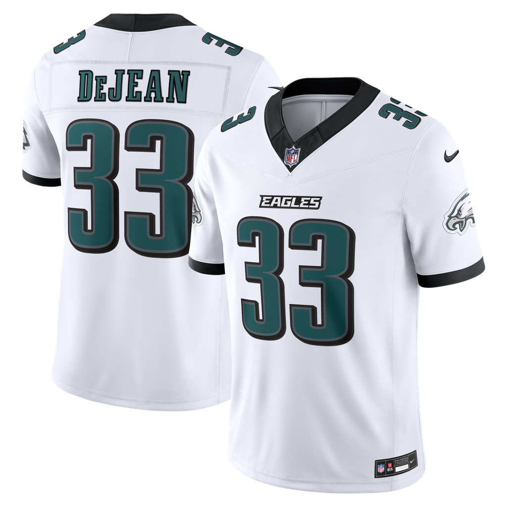 Philadelphia Eagles Cooper DeJean Nike White Vapor F.U.S.E. Stitched Limited Jersey