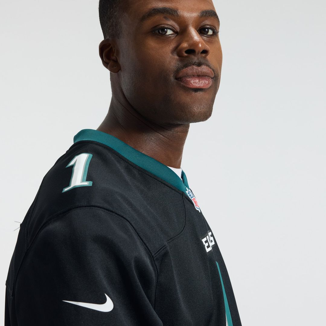 Philadelphia Eagles Jalen Hurts Nike Midnight Green Team Game Jersey